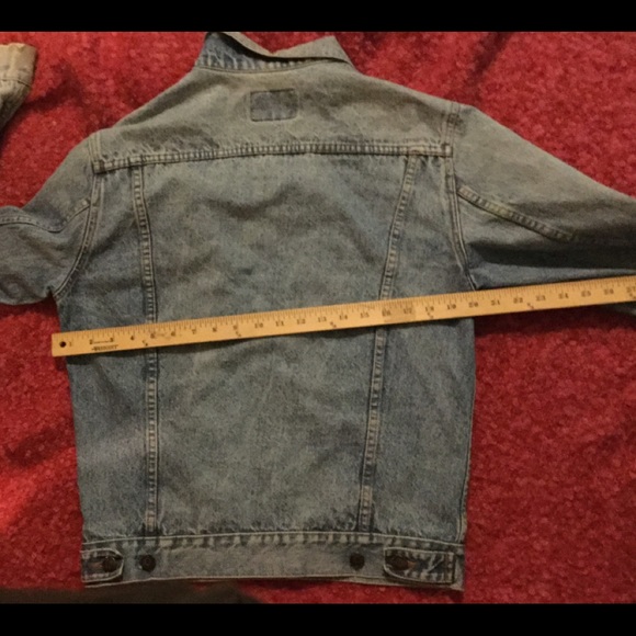 🎆 Denim Vintage Distressed Jean Jacket Boho UNISEX - Picture 3 of 16